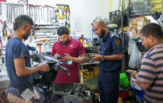 Foreigners arrested in an immigration raid in Male'