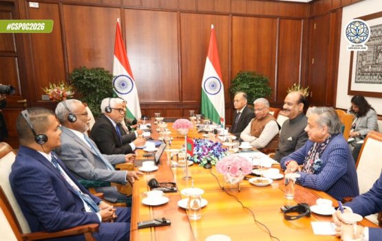 Majlis Speaker meets Lok Sabha Speaker in New Delhi