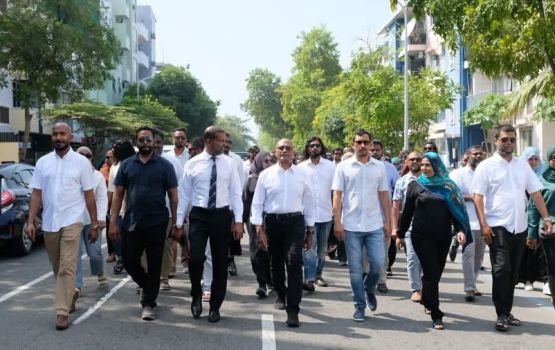 Moosa Jaleel aa eku PNC candidate in Machchangoalhi gai dhorun dhorah