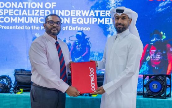 Ooredoo in MNDF ah kandu adeege haassa equipment thakeh dheefi 