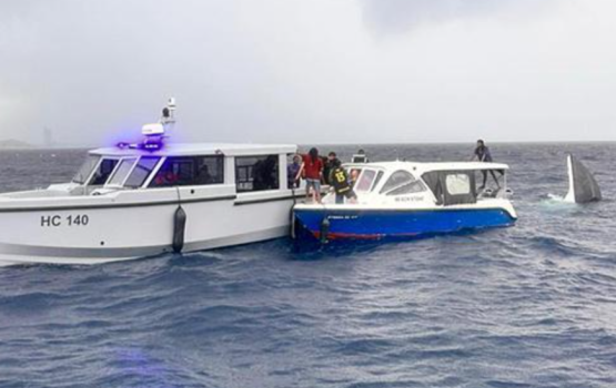 12 rescued after launch capsizes off Gulhifalhu