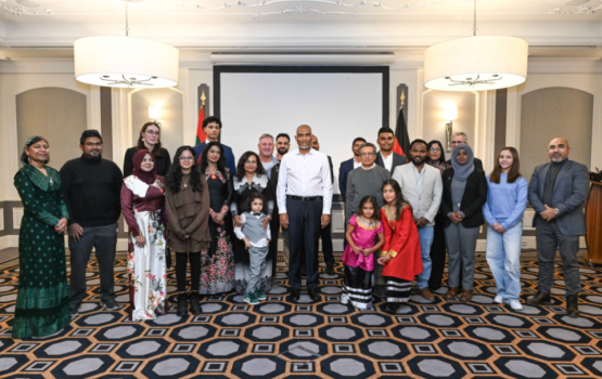 President meets Maldivians residing in Germany