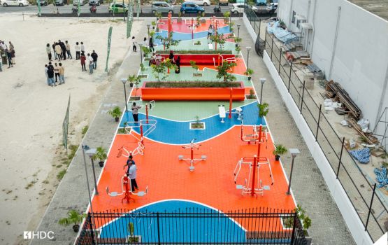 Hulhumale' phase 2 gai HDC in gaaimu kuri outdoor gym hulhuvaifi 