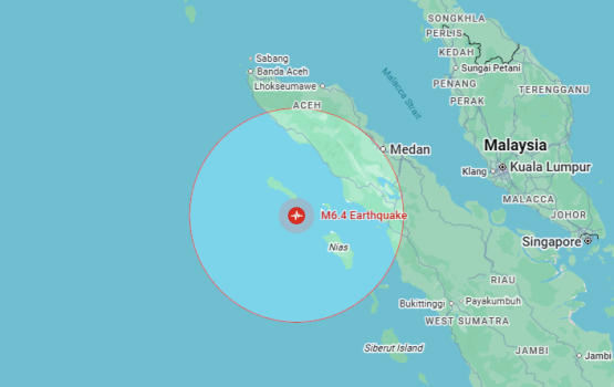 Sumatra ah 6.1 magnitudege binhelumeh athuvejje, raajjeah seedha nurakkaleh neiy