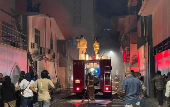 Fire breaks out in a godown in Male', 2nd fire in the city today