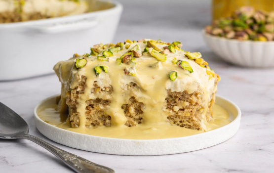 PRESS BADHIGE: Pistachio milk cake 