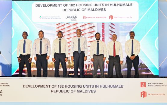 BML in Hulhumale' gai tharaggeekuraa 182 housing unit ge bingaa alhaifi