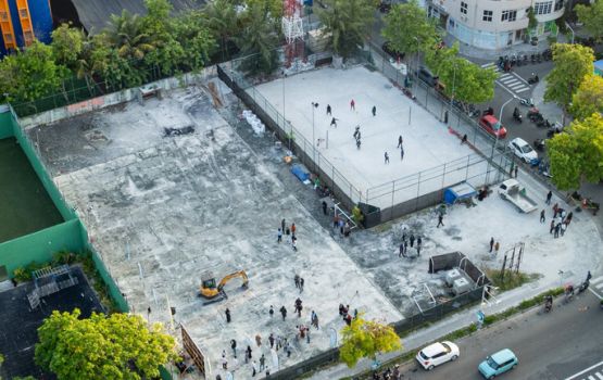 Hulhumale' phase 1 gai gaaimu kuraa sports park ge amalee masakkaiy fashaifi