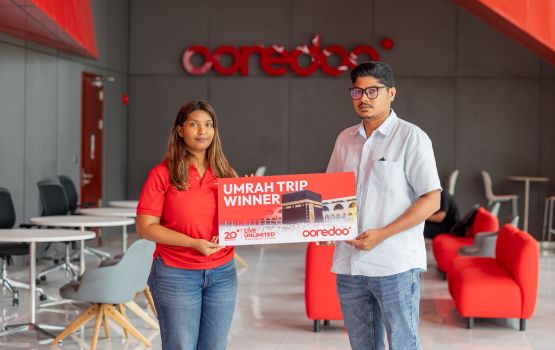 Ooredoo ge 18 vana umraa dhathuru libunu faraathakee S.Hithadhoo, Amsadh Najumee