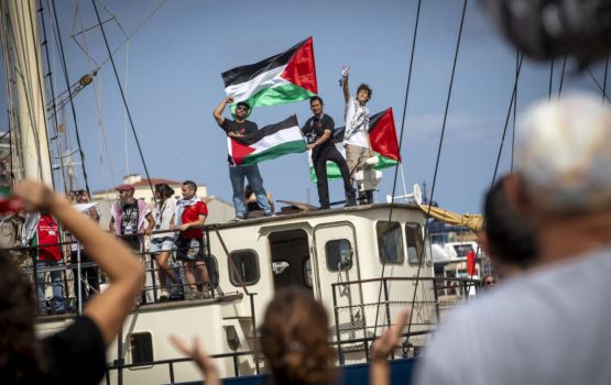 Global sumud flotilla ah Israel in dhin hamalaa raajje himeneyhen 11 gaumakun kuhverikoffi 
