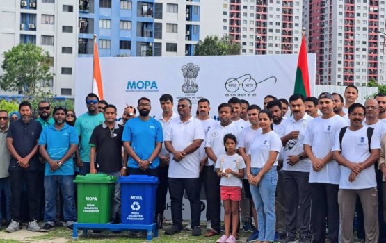 Indian diaspora joined costal cleanup in Hulhumalé