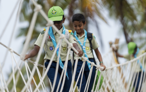 President commends scouting as a model for humanitarian service