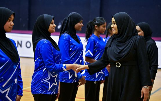 BML Raajje junior netball mubaaraih fashaifi, furathama match ge sharafveri mehemaanakah First lady