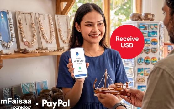 PayPal hidhumathah ithuru charge eh nunagaane kamah Ooredoo in bunefi 