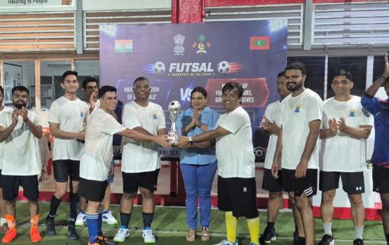 A friendly futsal match played to mark 60th anniversary