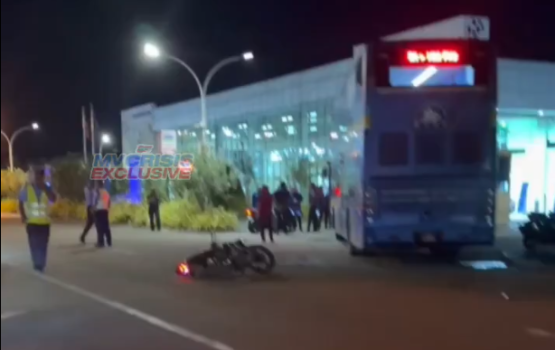 Bus akaa cycle eh jehi Male' gai nurakkaatheri accident eh. cycle dhuhvi meehaa ah faruvaa dhenee 
