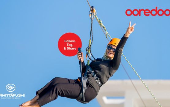 Ooredoo: Vahmaafushi gai zipline thajuribaa hoadhumuge furusatheh!
