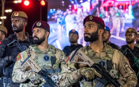 Sifainge parade: Hulhumale' synthetic track in sifco flat thakaa hama ah