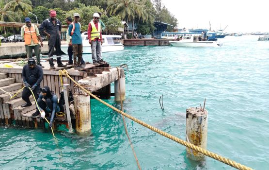 Hulhumale' lakudi jetty maraamaathu kurumuge amalee masakkaiy fashaifi