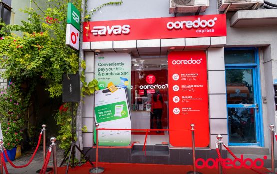Avas aa gulhigen Ooredoo in aa express shop eh Male gai hulhuvaifi