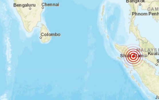 Indonesia ge Sumatra ah 6.8 magnitude ge binhelumeh, Raajje ah nurakkaleh neih