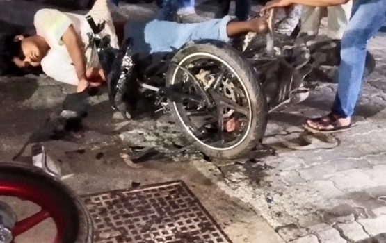 3 Injured in a motorcycle collision in Male'