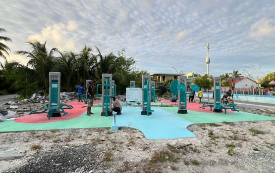 HDC in atholhu thakugai gaaim kuramundhaa outdoor gym thakuge therein 7 rashehge gym ninmaalaifi 